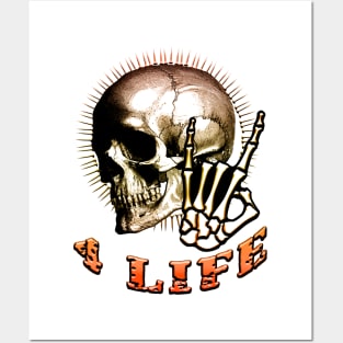 Metal 4 Life Orange Posters and Art